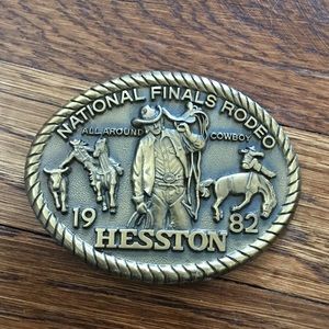 Vintage Hesston 1982 8th Edition Collector Buckle